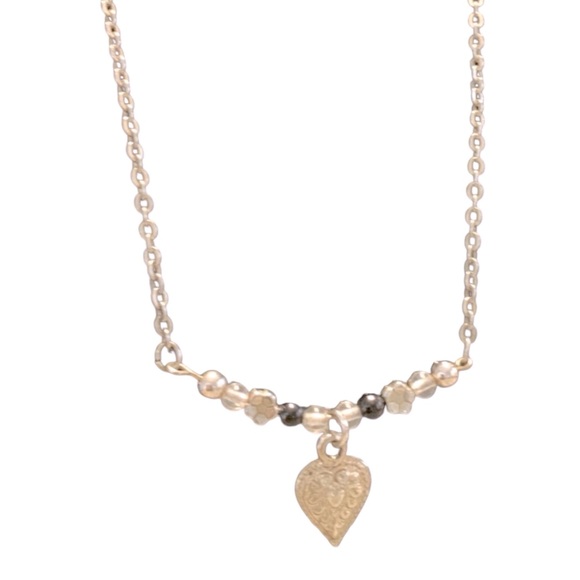 Vintage beaded heart necklace - Picture 1 of 4